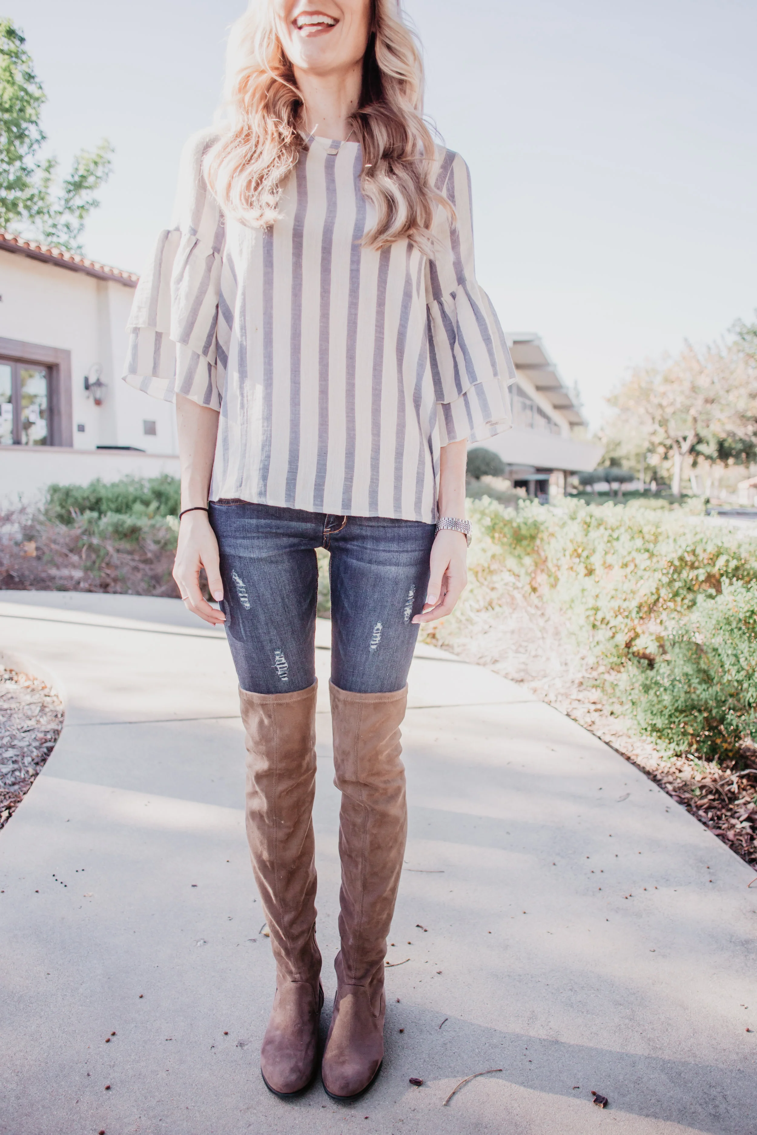 Cute high knee boots cheap